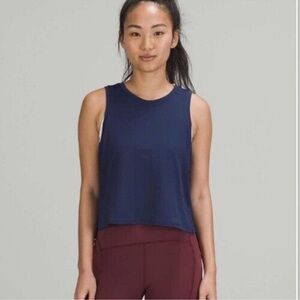 Lululemon Train to Be sleeveless Tank top Night Sea Blue 12